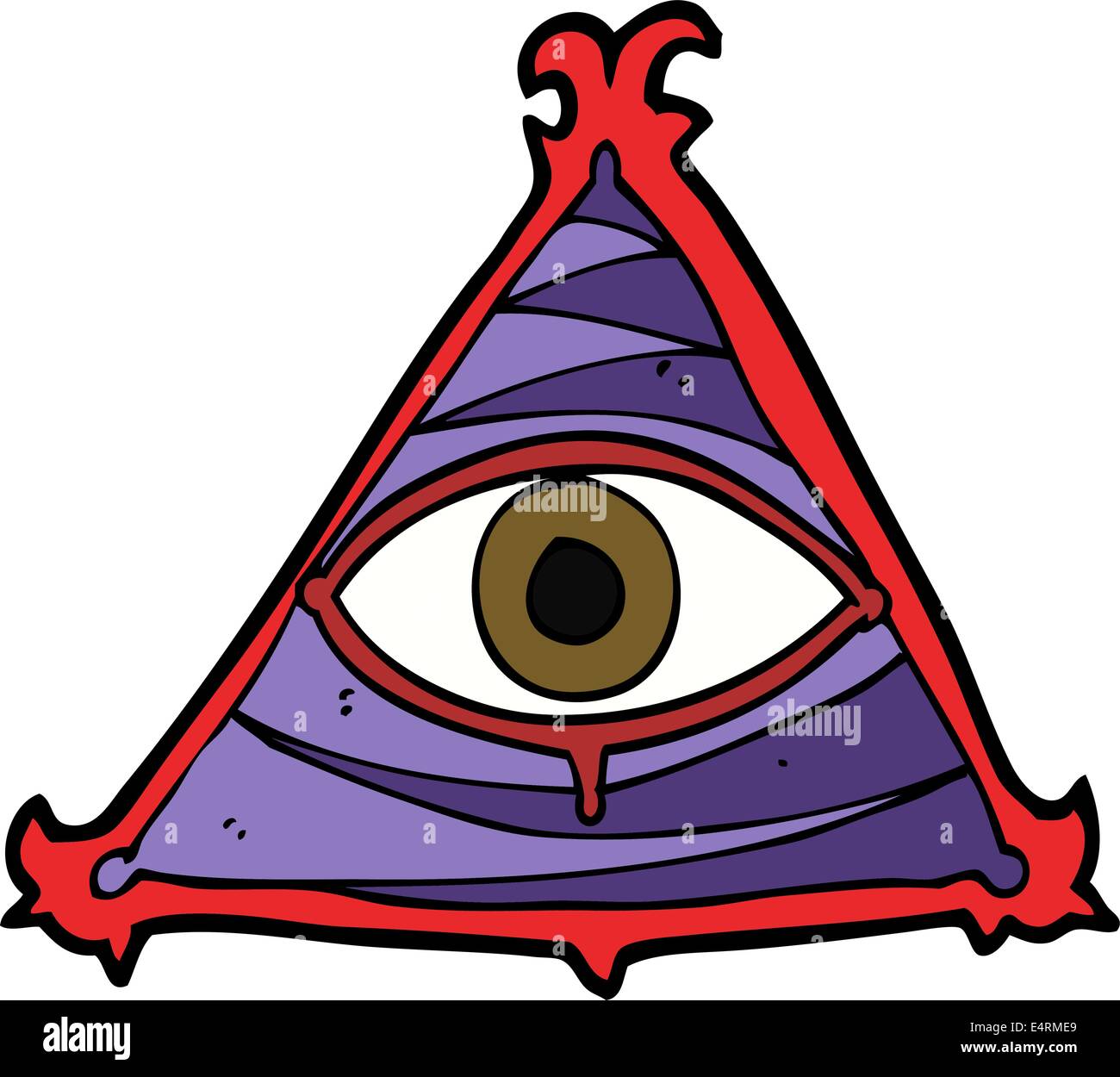 cartoon mystic eye symbol Stock Vector Image & Art Alamy