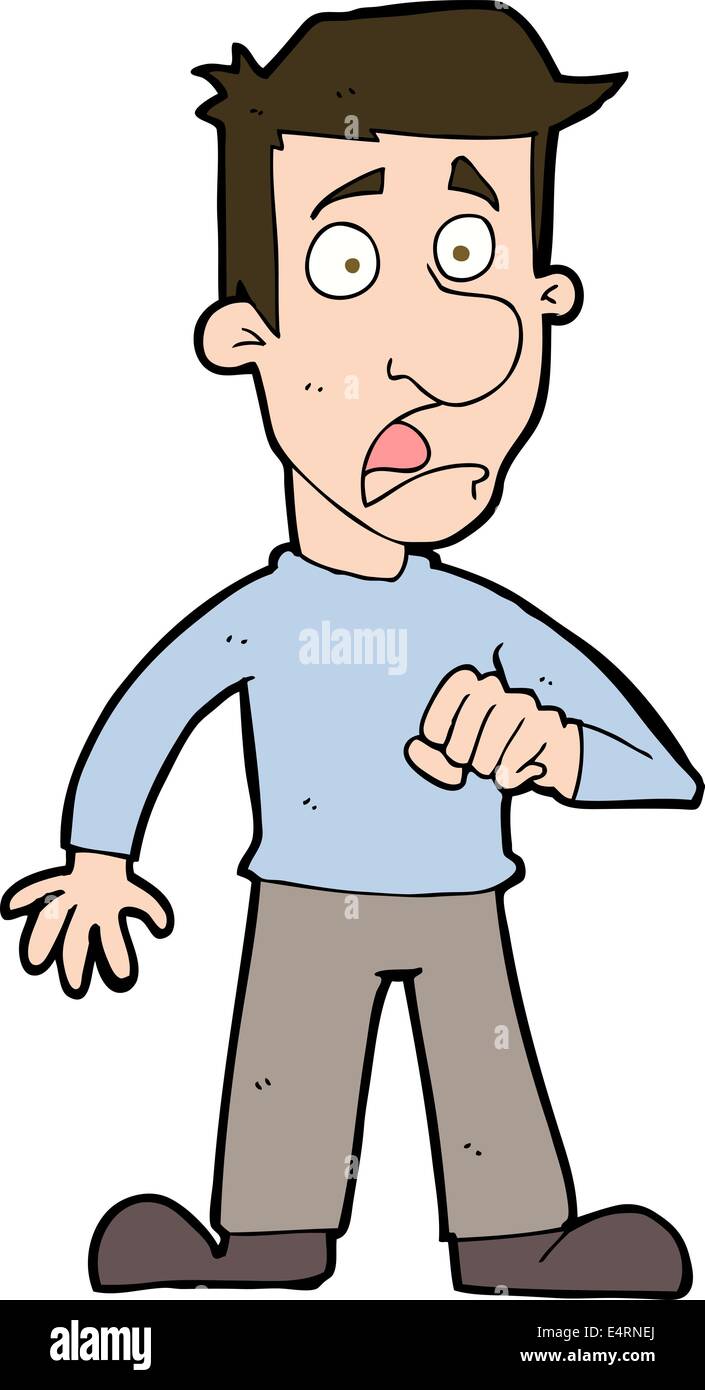 Cartoon shocked man hi-res stock photography and images - Alamy