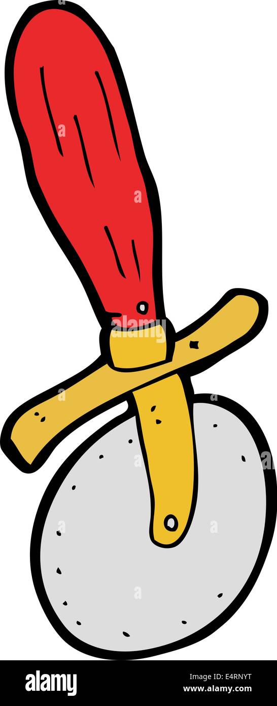cartoon pizza cutter Stock Vector Image & Art Alamy