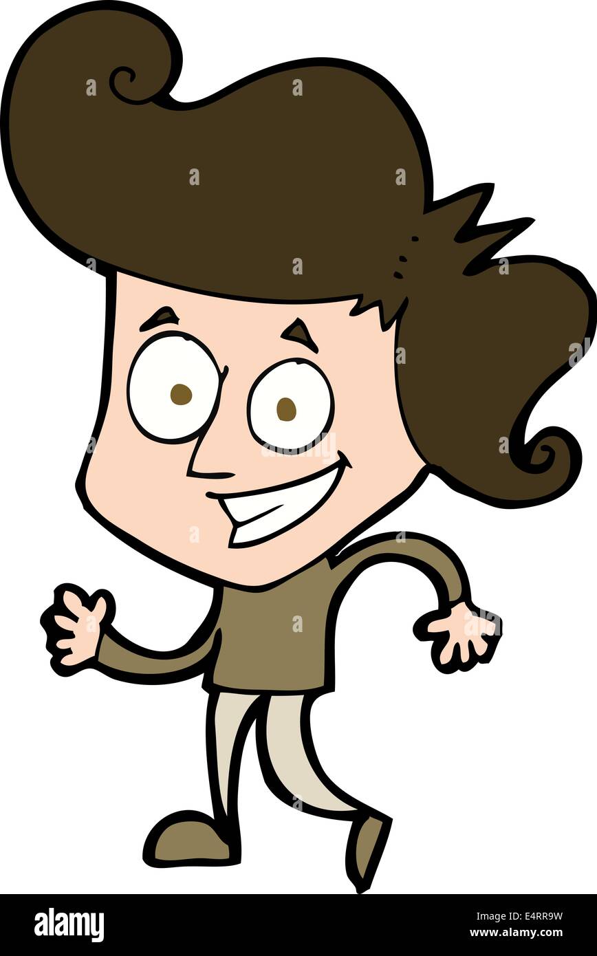 cartoon grinning man Stock Vector Image & Art Alamy