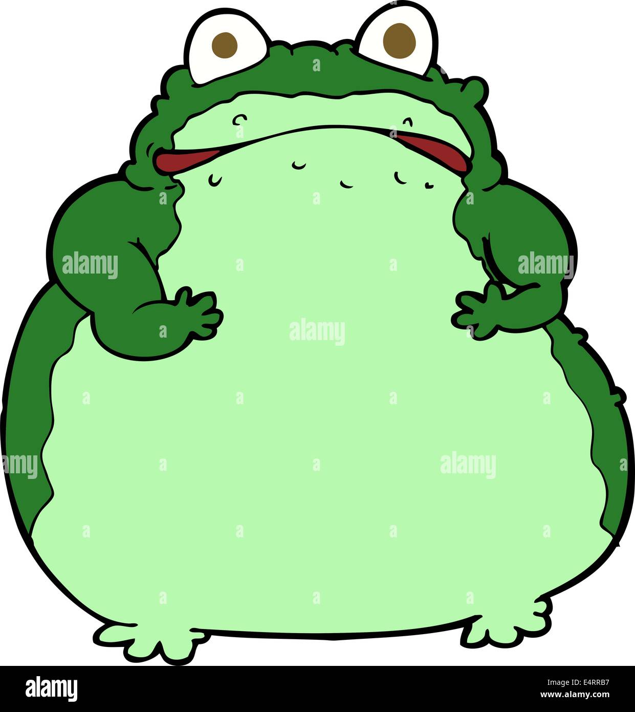 cartoon fat frog Stock Vector Image & Art Alamy