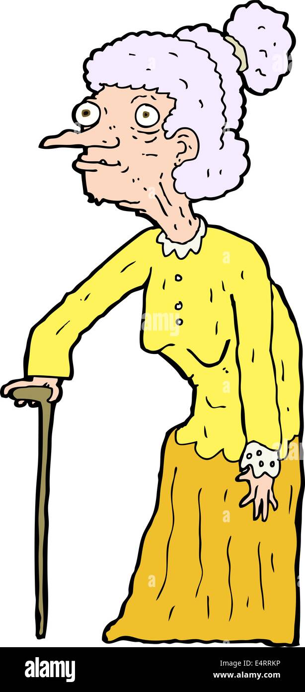 cartoon old woman Stock Vector Image &amp; Art - Alamy