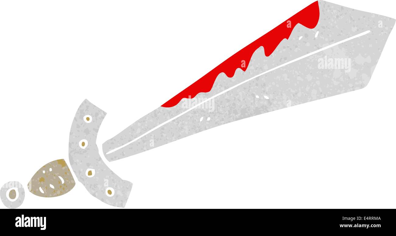cartoon bloody sword Stock Vector Image & Art - Alamy