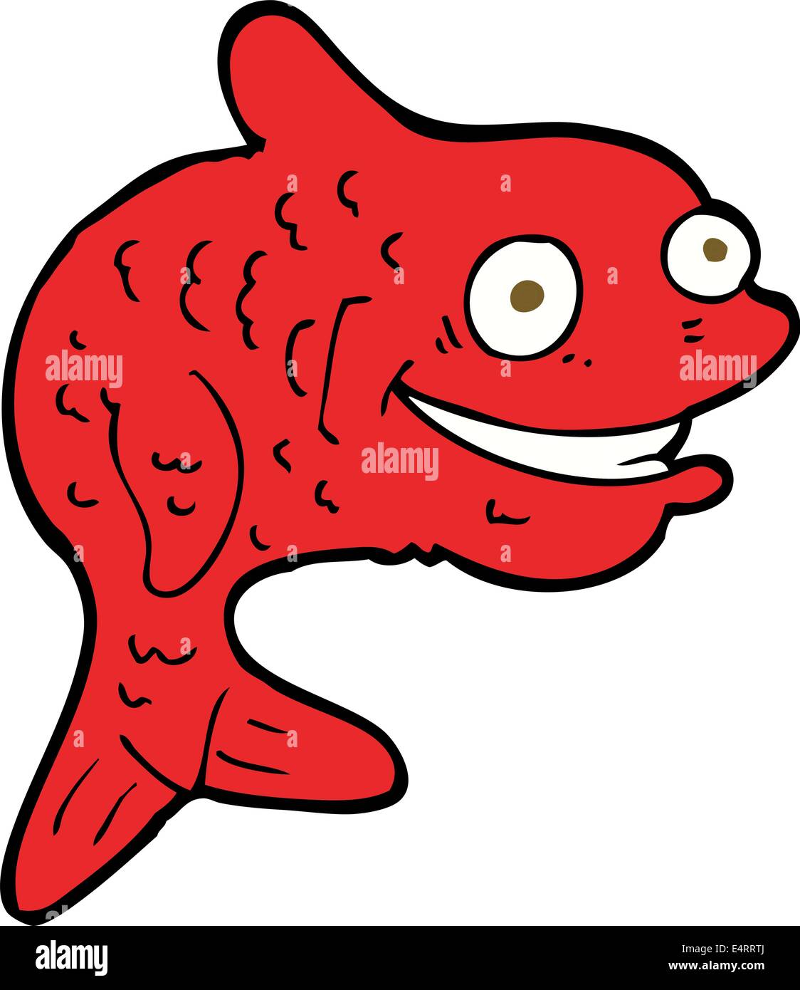 Cartoon Happy Fish Stock Vector Image And Art Alamy