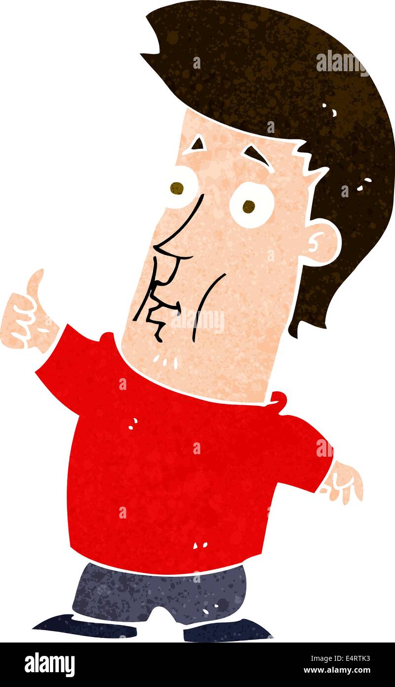 cartoon man giving thumbs up sign Stock Vector Image & Art - Alamy