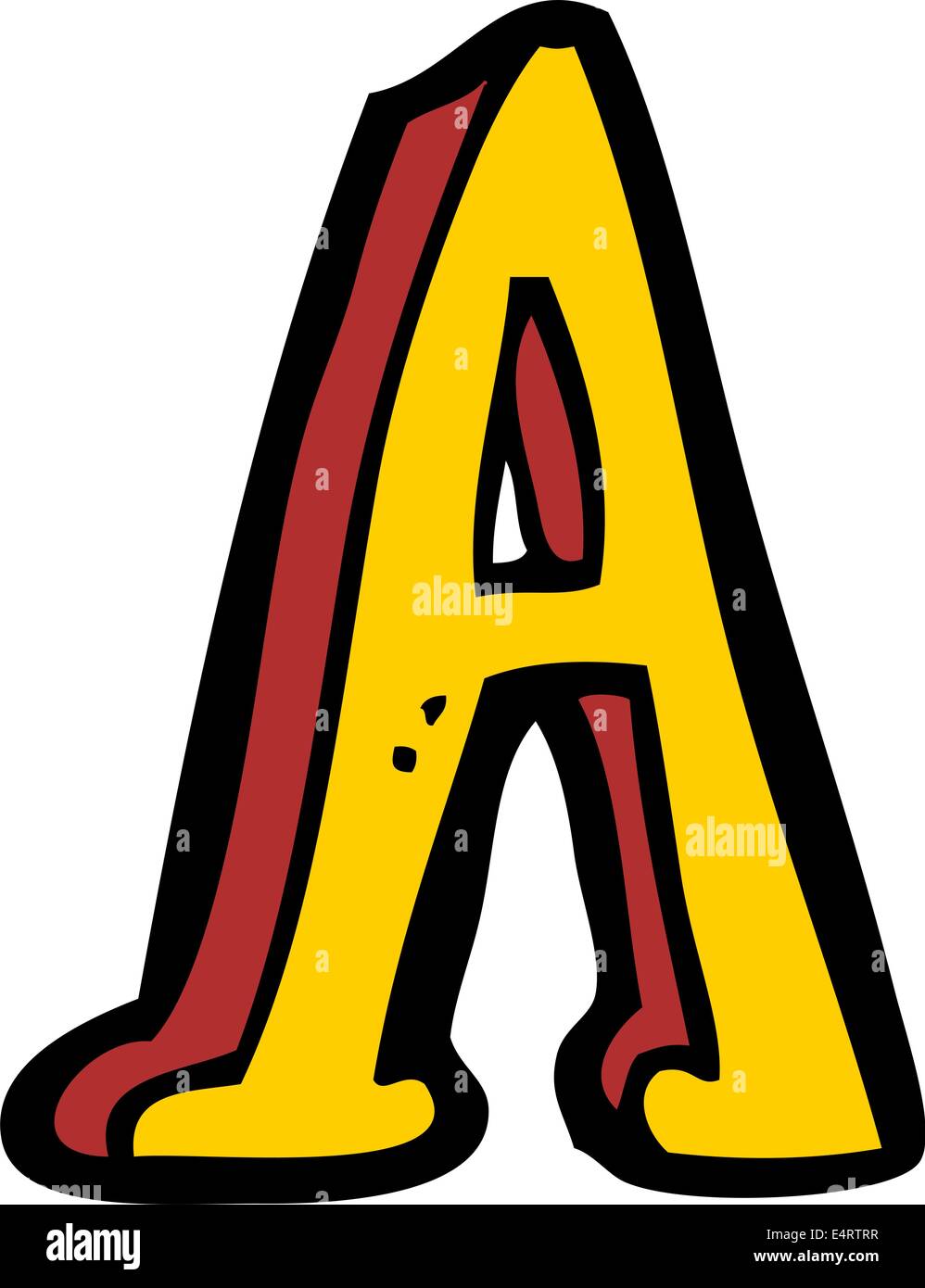 cartoon letter A Stock Vector Image & Art - Alamy