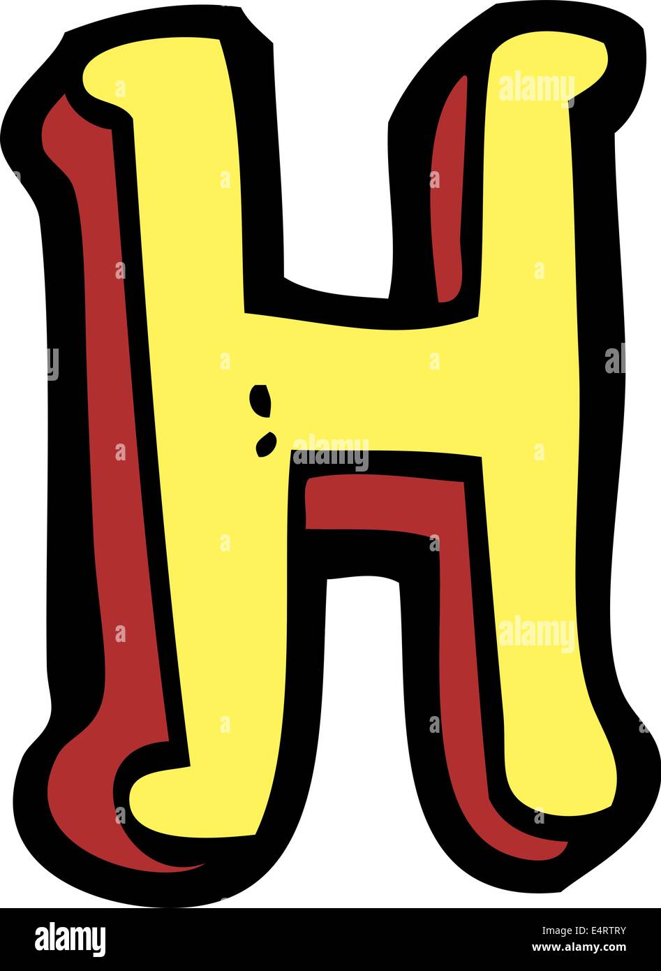 Cartoon letter h hi-res stock photography and images - Alamy