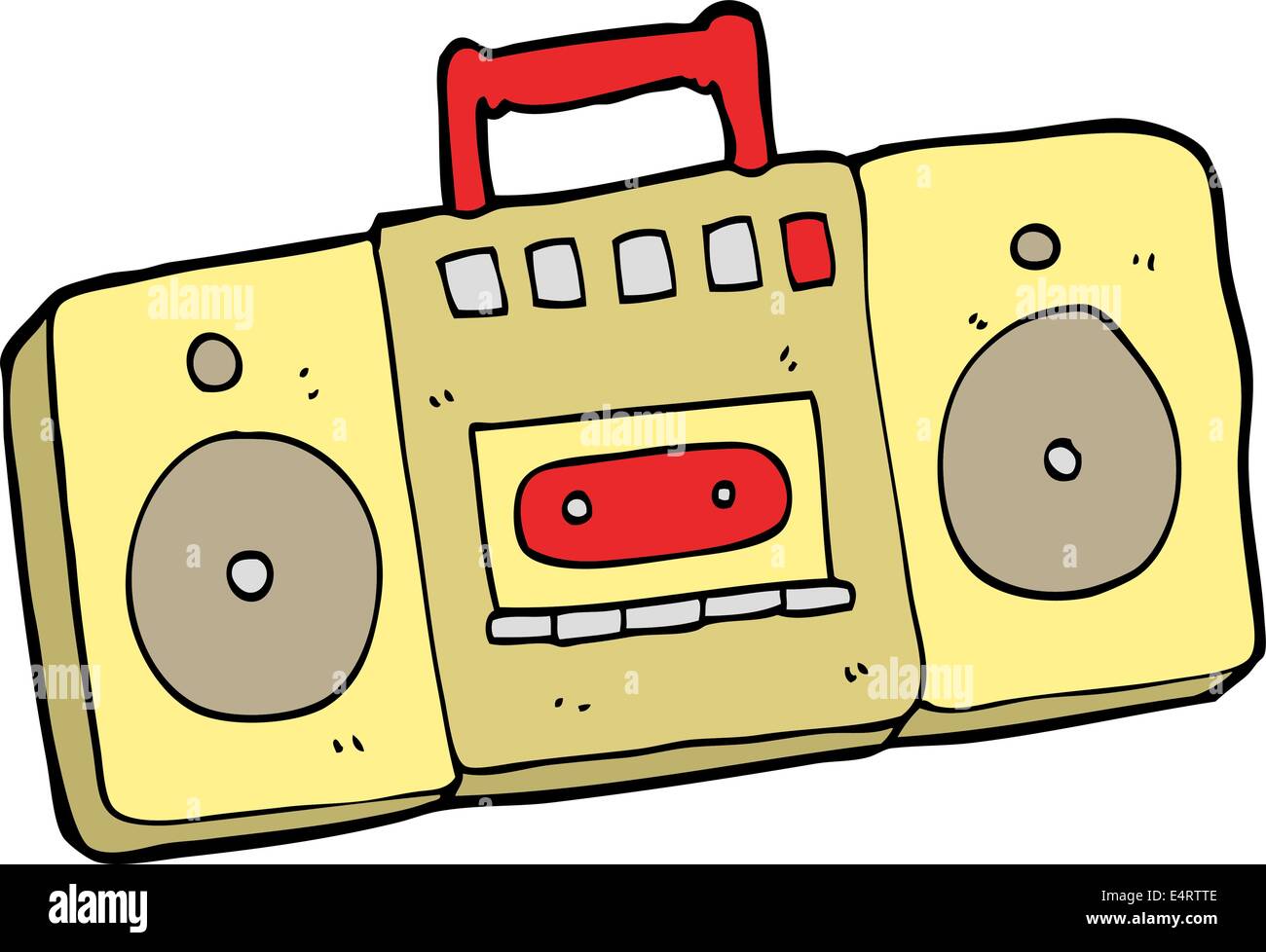 cartoon radio cassette player Stock Vector Image & Art Alamy