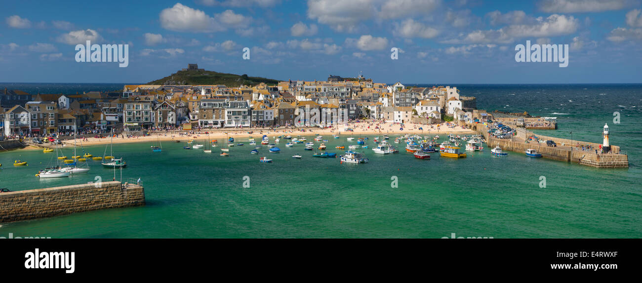 St Ives along the Cornish north Coast, Cornwall, England Stock Photo