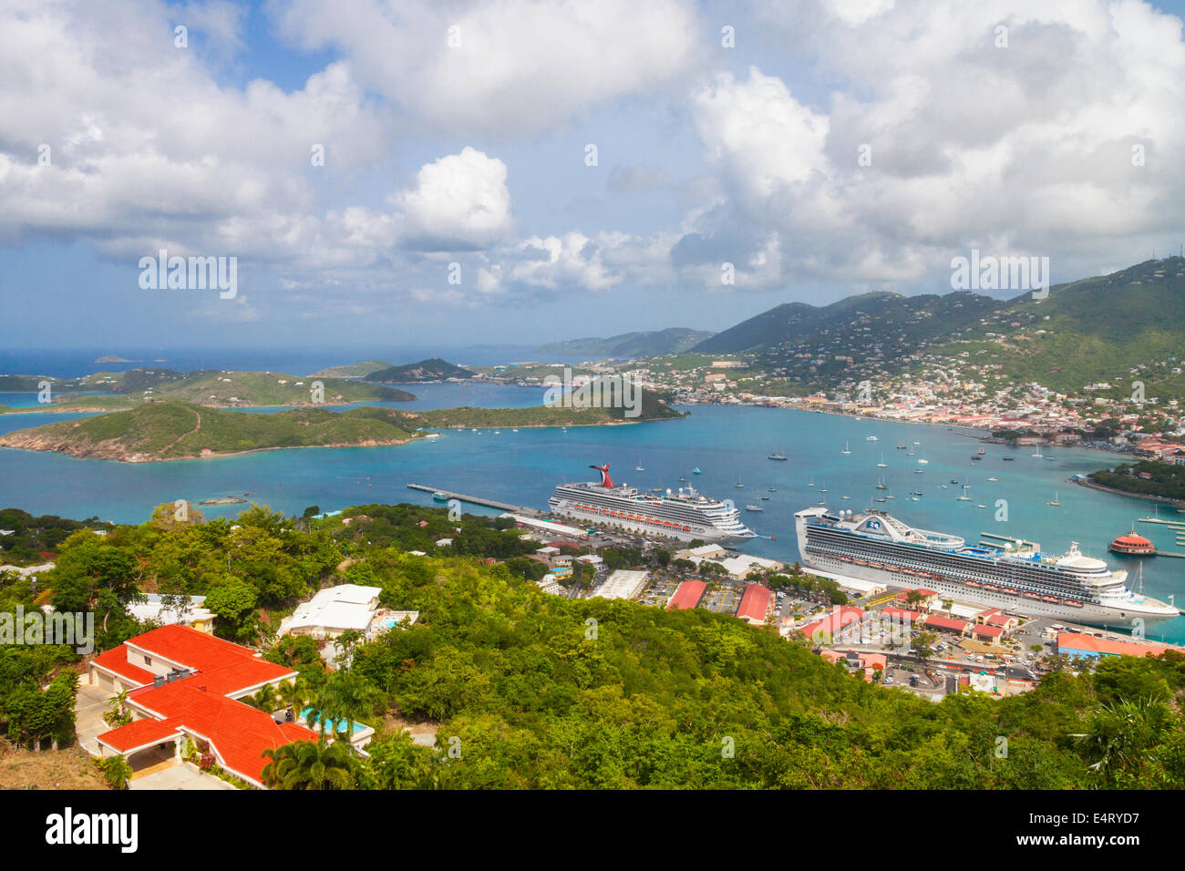 Us virgin islands cruise ship port view hi-res stock photography and ...