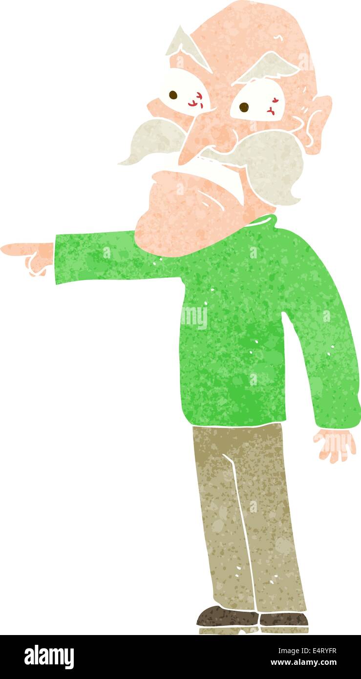 cartoon furious old man Stock Vector Image & Art Alamy