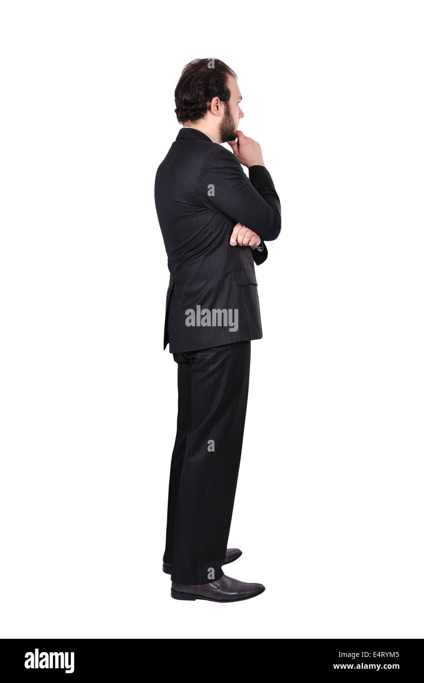 businessman in suit on a white background Stock Photo - Alamy