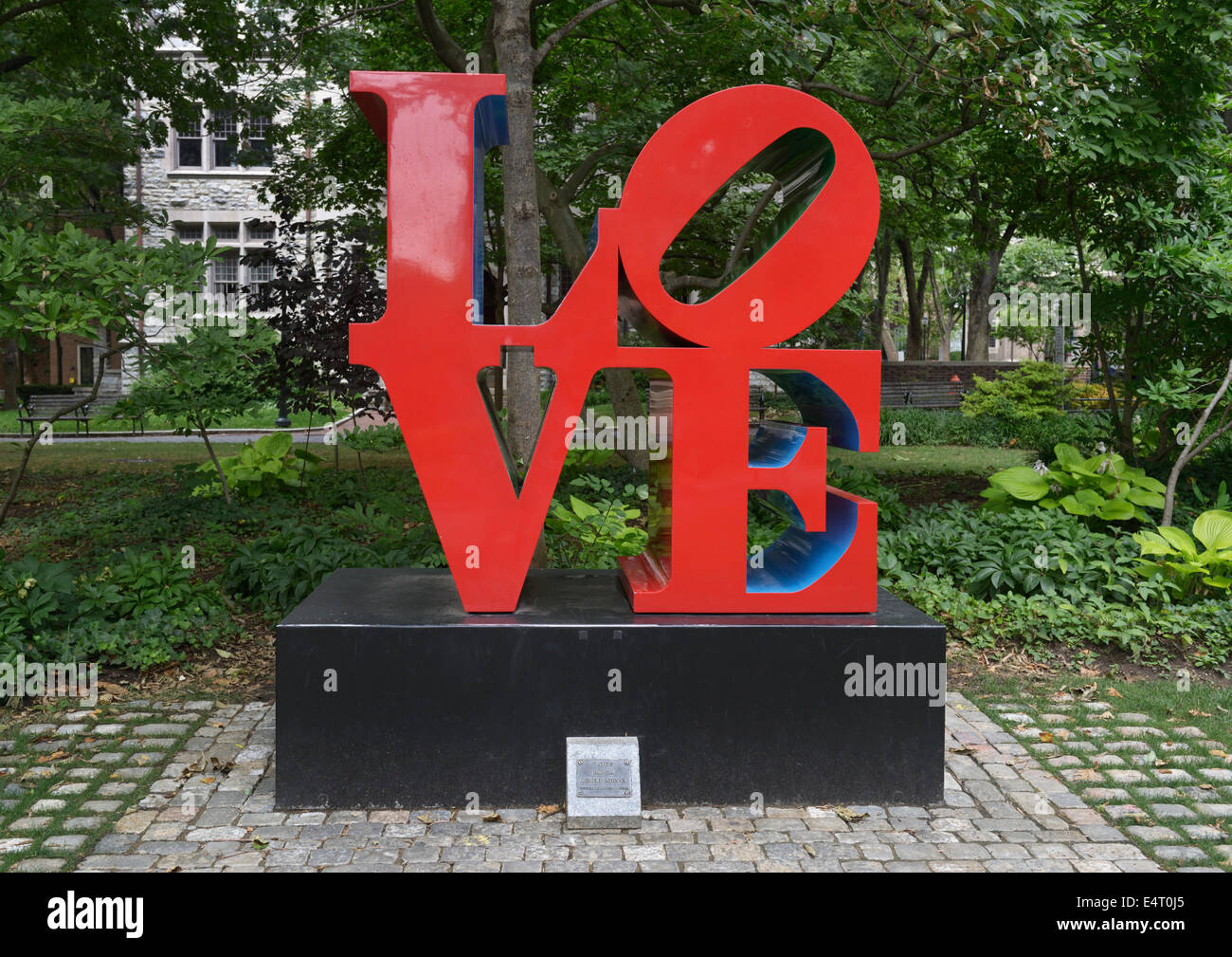 Love sculpture by the artist Robert Indiana, University of Pennsylvania