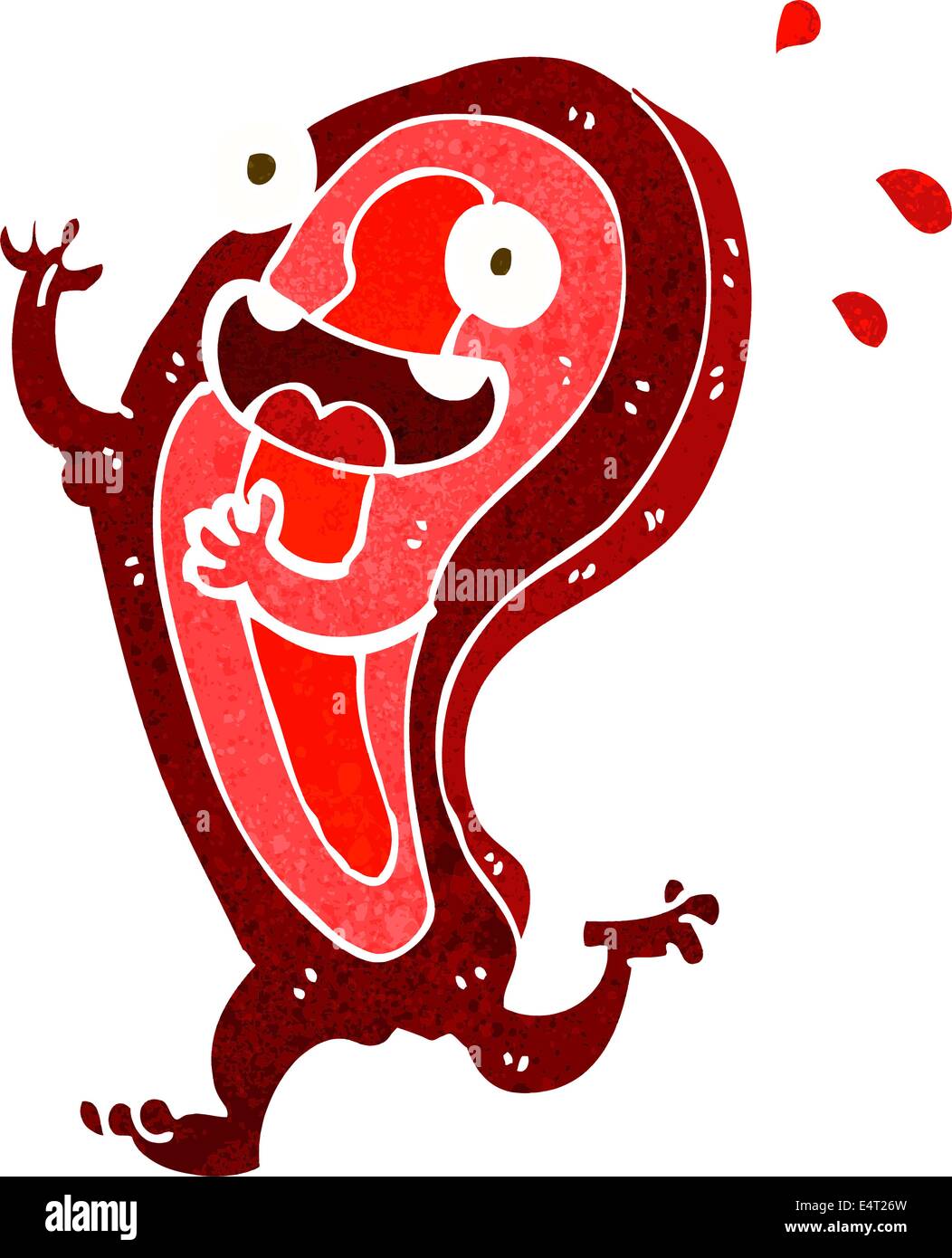 Cartoon character meat steak running hi-res stock photography and ...