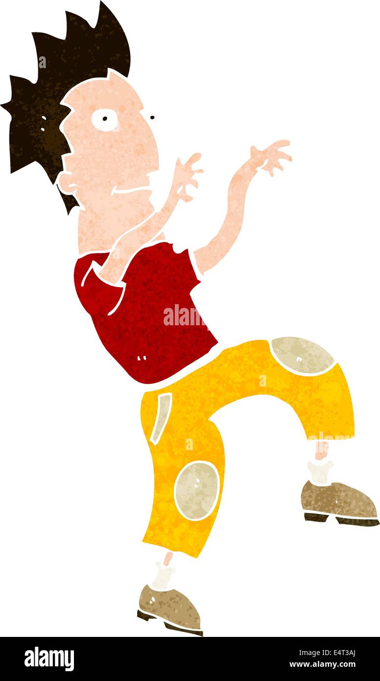 cartoon happy man doing funny dance Stock Vector Image & Art - Alamy