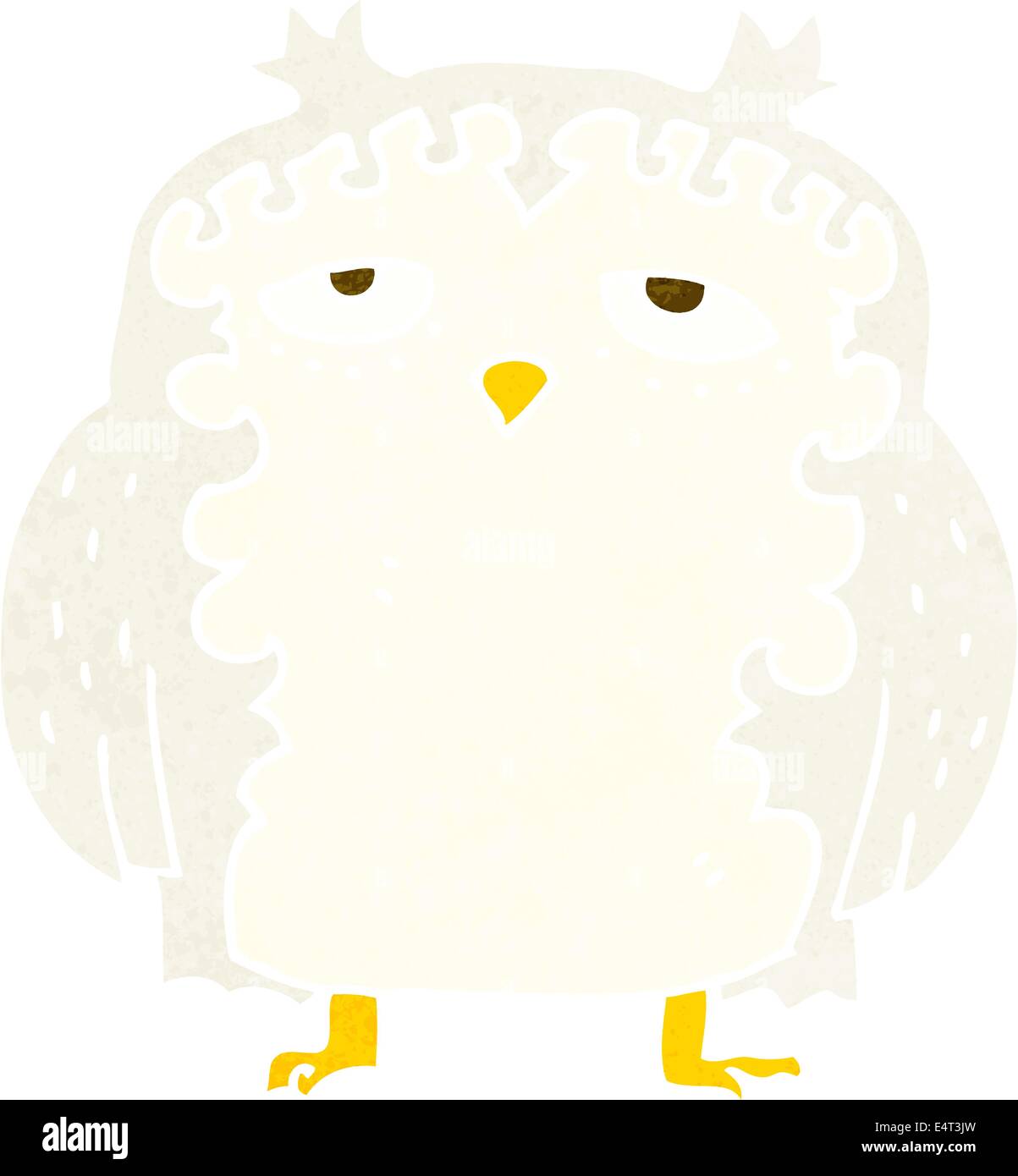 cartoon wise old owl Stock Vector