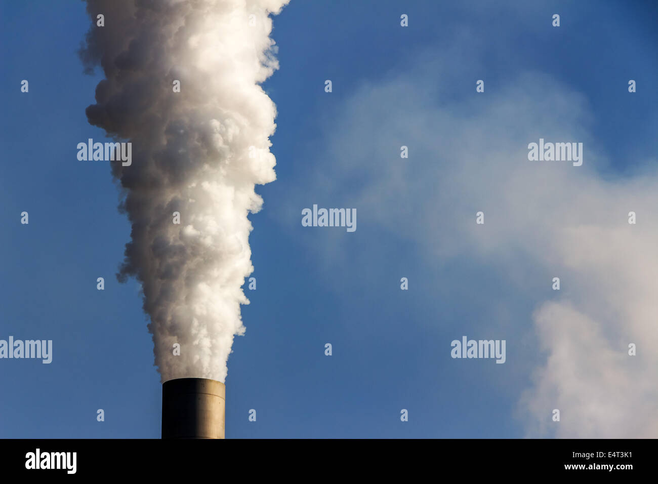 Smoking chimney, Rauchender Schlot Stock Photo