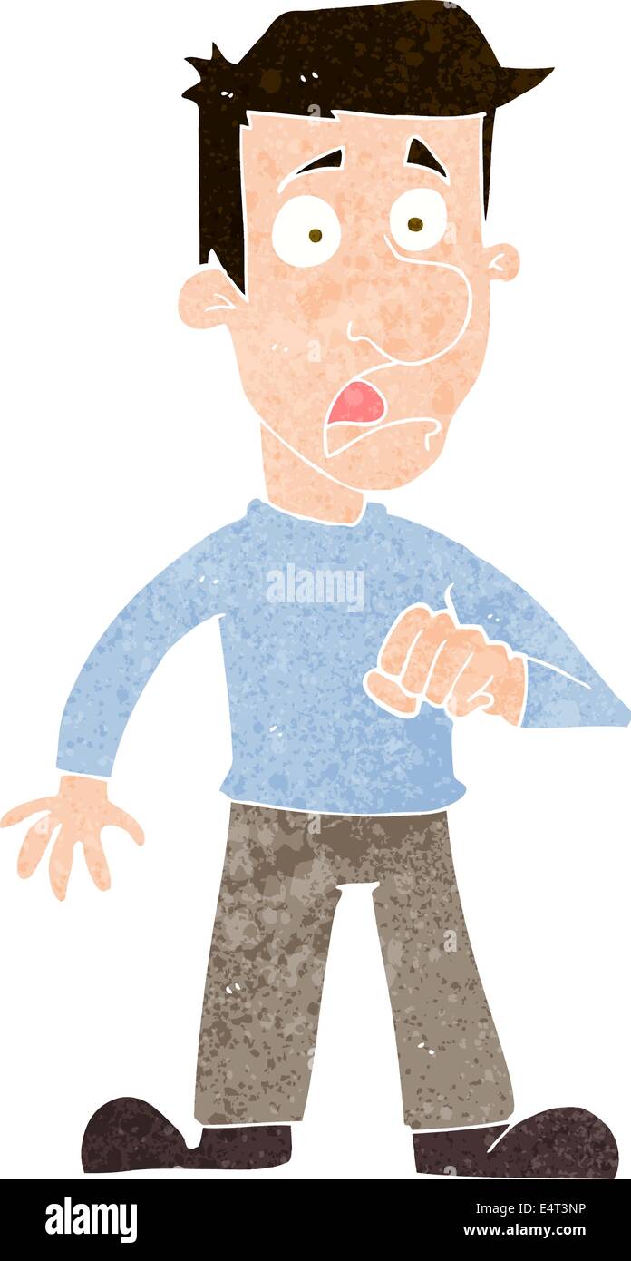 Amazed boy cartoon male man shocked stressed surprised worried ...