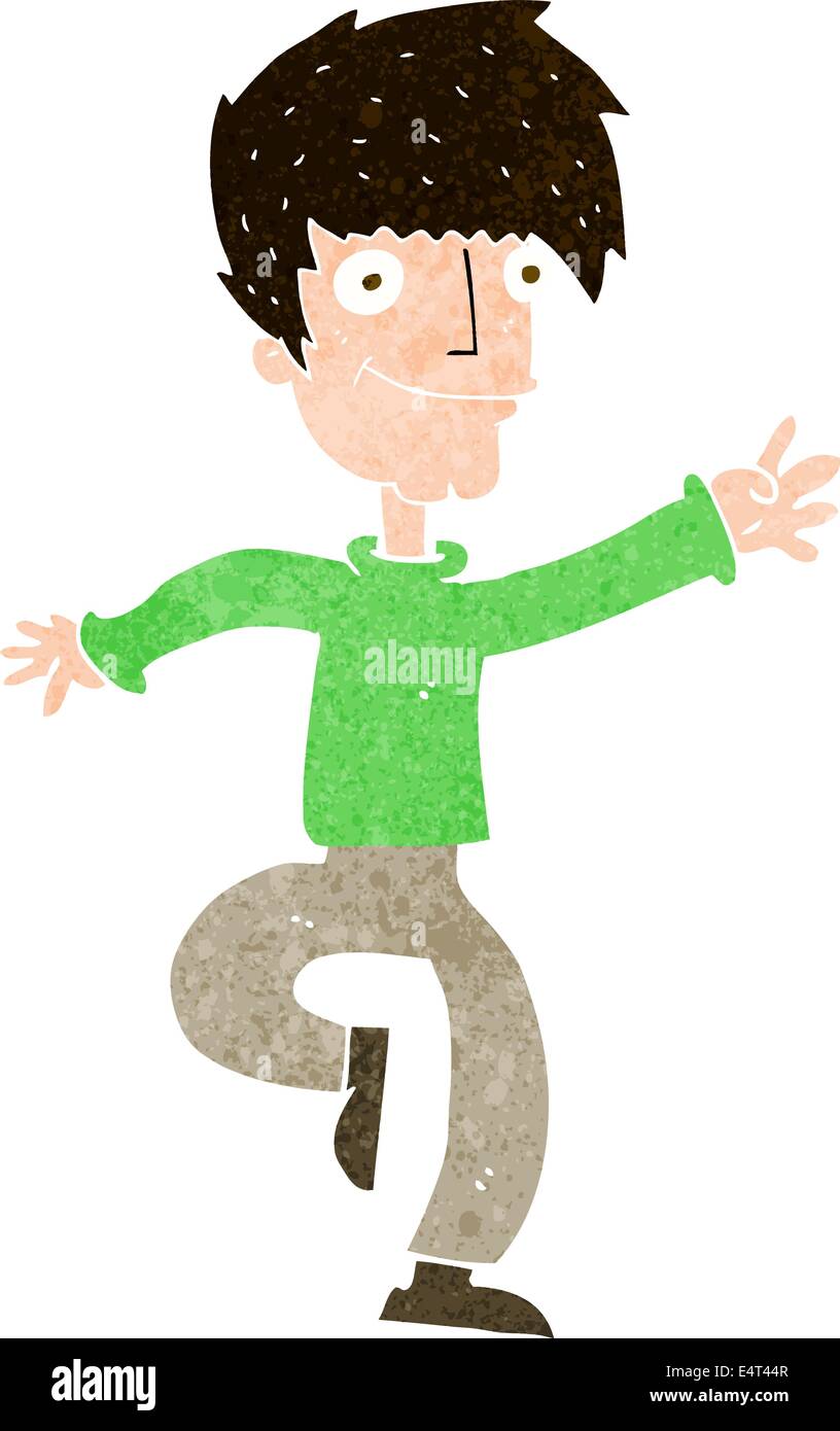 cartoon happy man dancing Stock Vector Image & Art - Alamy