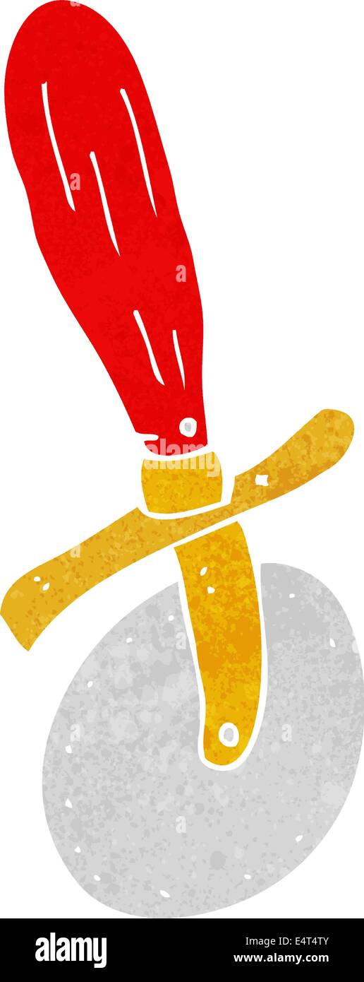 cartoon pizza cutter Stock Vector Image & Art Alamy