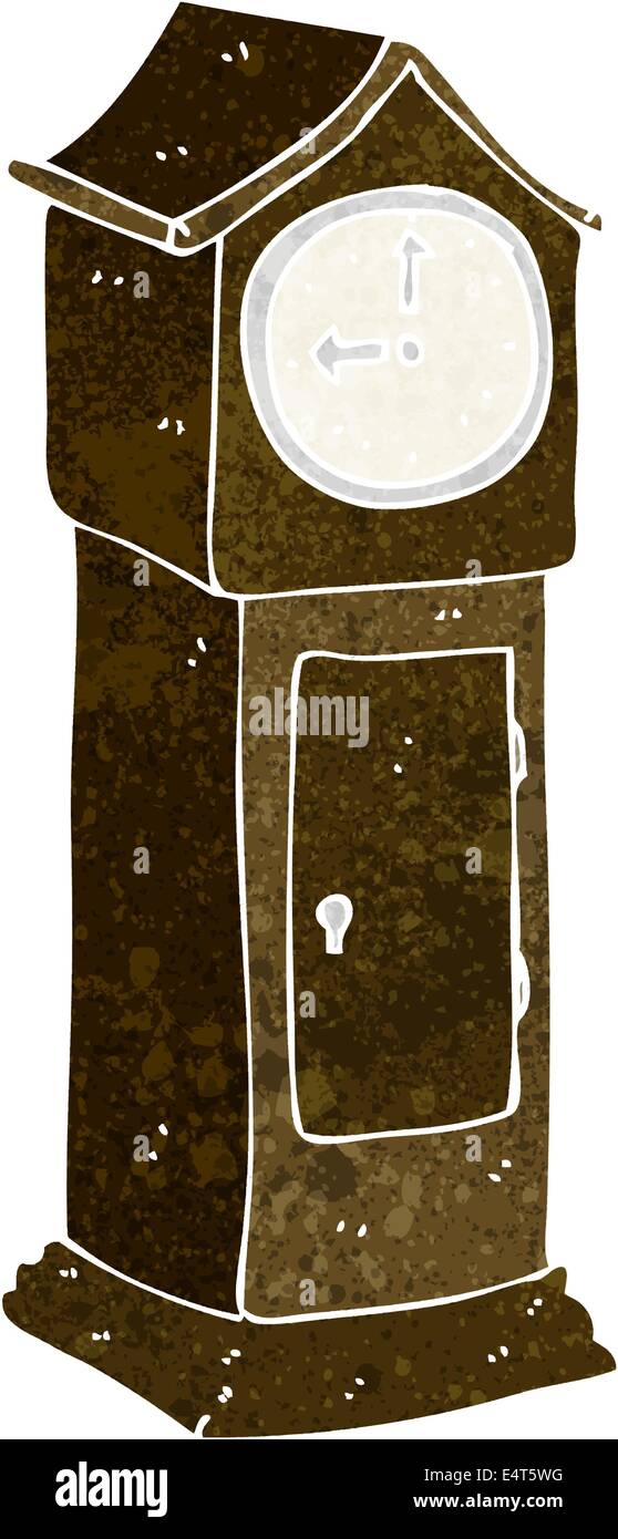 cartoon grandfather clock Stock Vector Image & Art Alamy