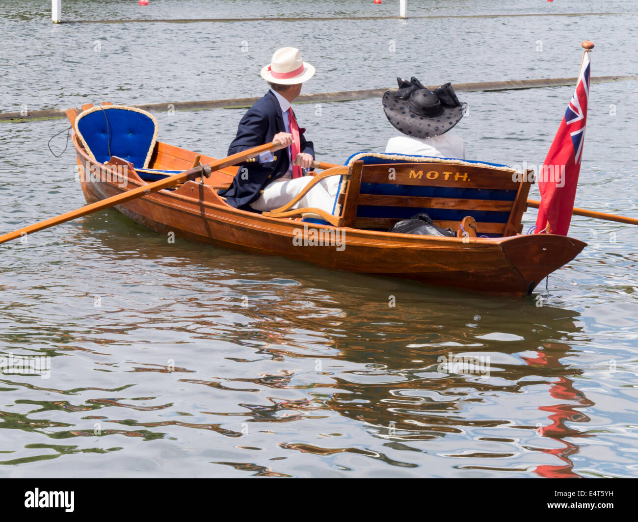 UK, England, Oxfordshire, Henley on Thames, regatta scene Stock Photo