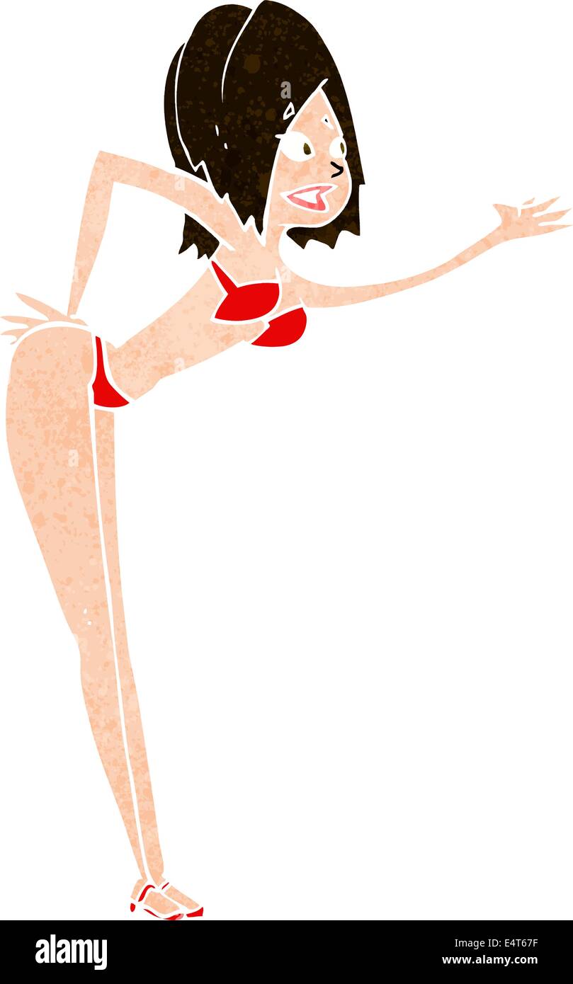 cartoon woman in bikini Stock Vector Image & Art Alamy