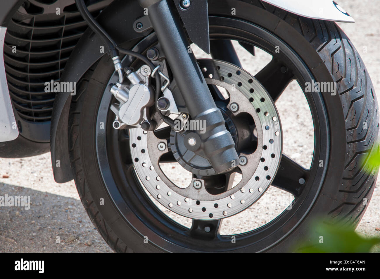 disc brake motorcycle brake calipers which are observed Stock Photo Alamy