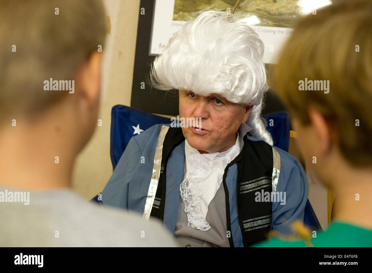 Central Texas Tea Party volunteers lead children in a one-week 'Vacation Liberty School' conservative education camp Stock Photo