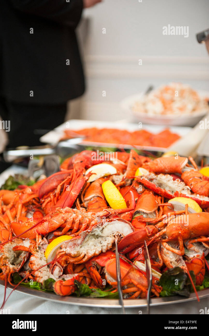 Platter of Lobster at Wedding Reception, Toronto, Ontario, Canada Stock  Photo - Alamy