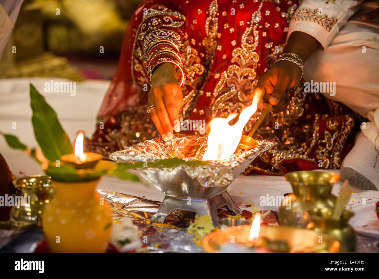 Indian Wedding Ceremony Fire
