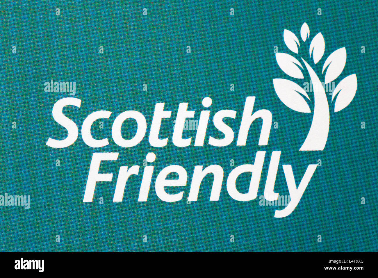 Scottish Friendly logo on leaflet Stock Photo Alamy