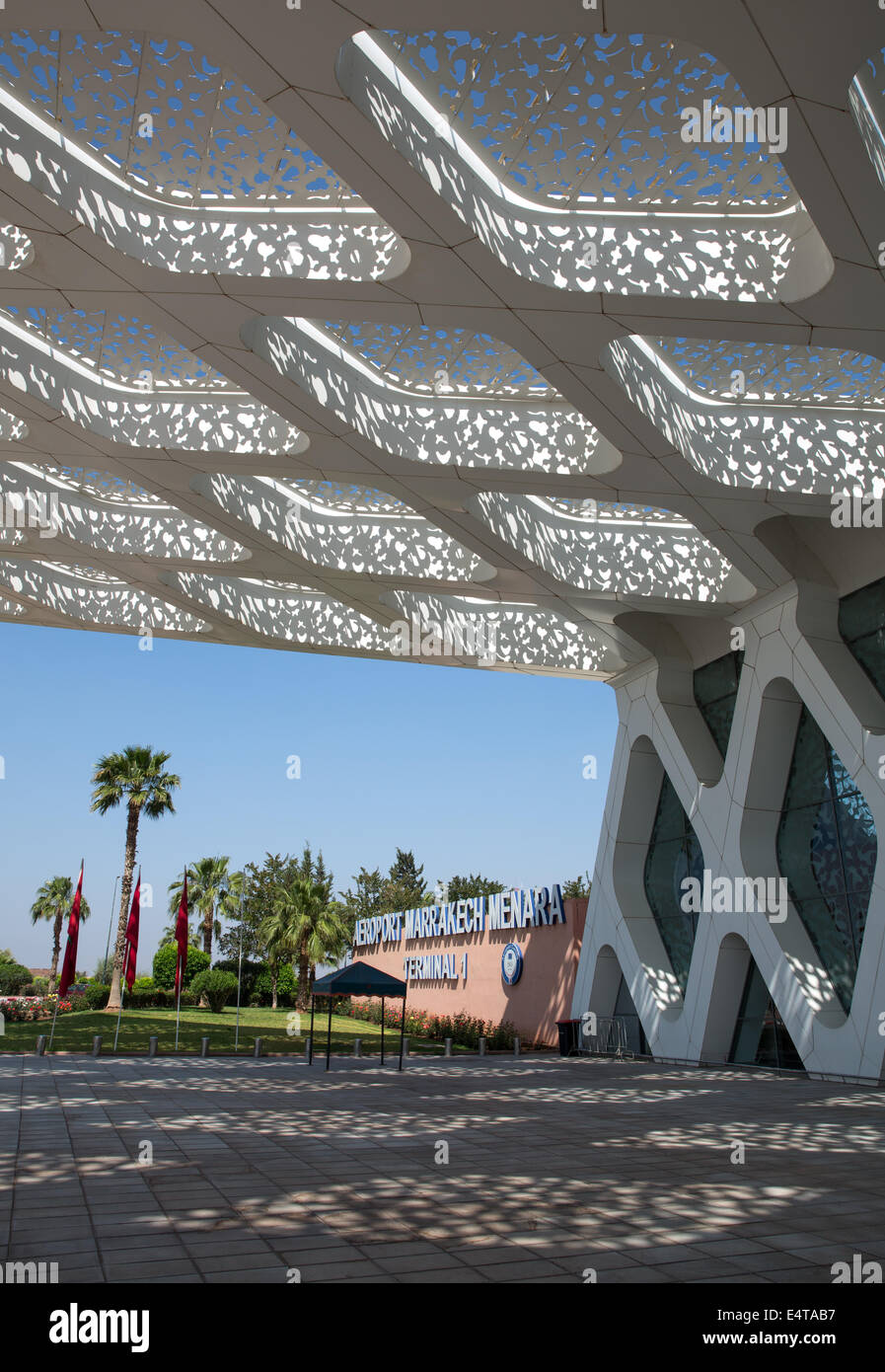 The Menara International Airport in Marrakesh, Morocco Stock Photo