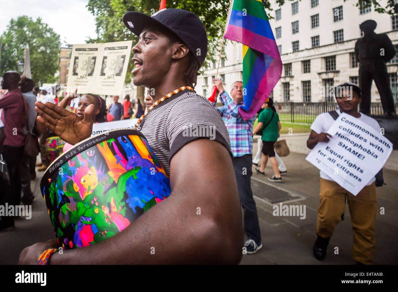 Commonwealth Games Protested London, UK. 16th July, 2014. London: Commonwealth Games protest against ...