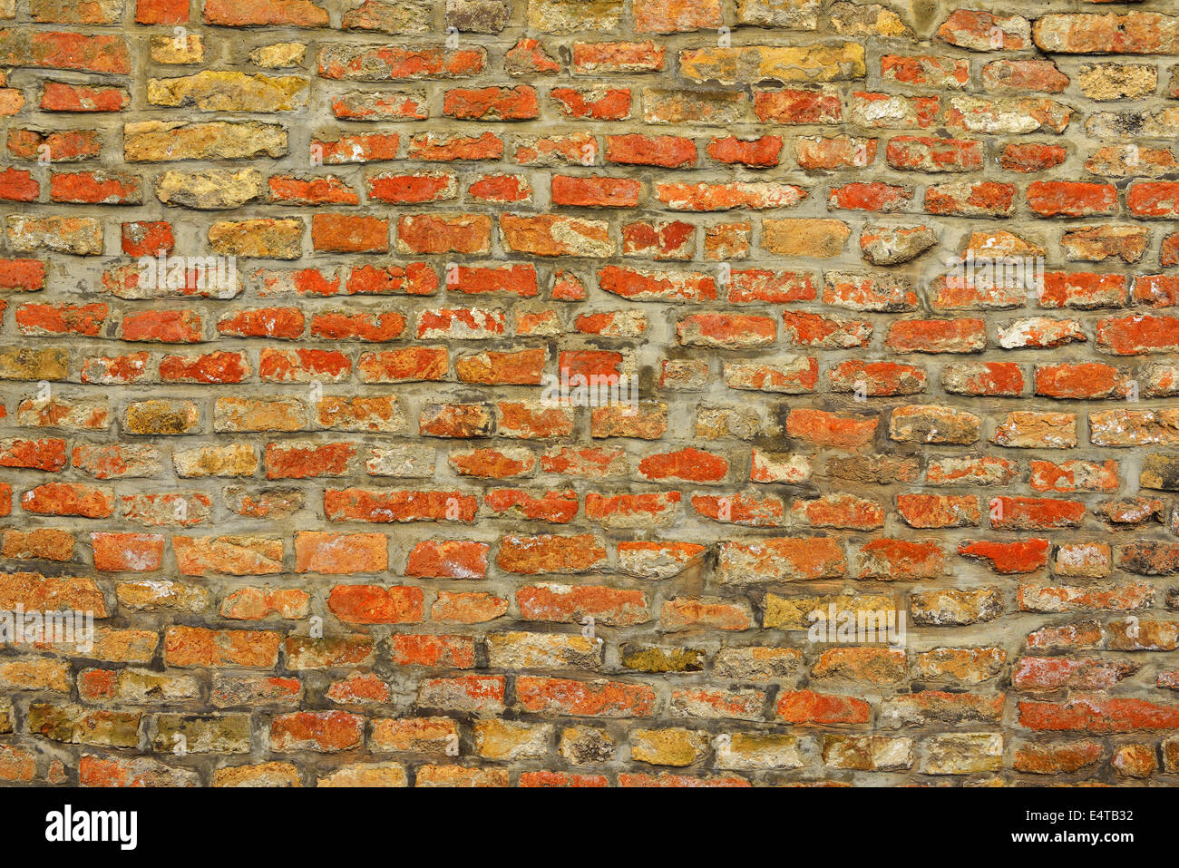 Brick Wall, Augsburg, Swabia, Bavaria, Germany Stock Photo