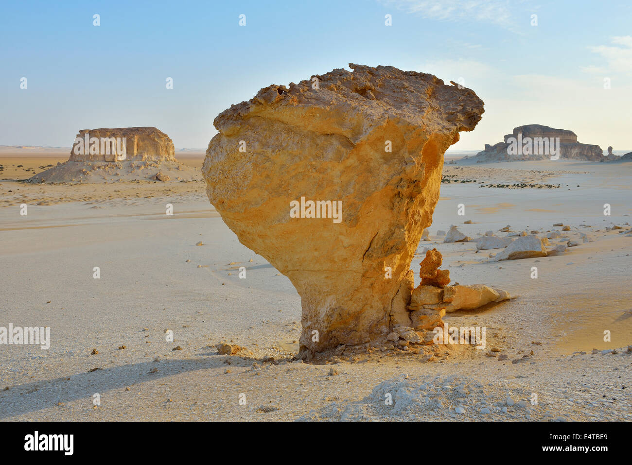 Rock Formation in Desert, Matruh Governorate, Libyan Desert, Sahara Desert, Egypt, Africa Stock Photo