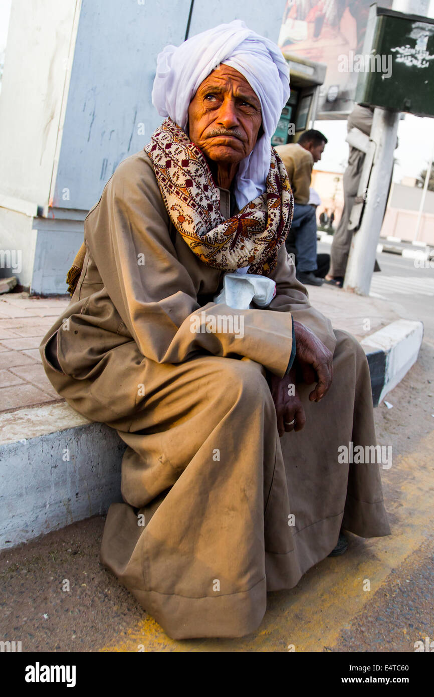 Egyptian old man portrait hi-res stock photography and images - Alamy
