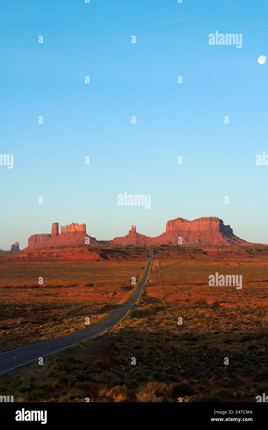 Monument Valley, Navajo Nation, Utah, near Arizona Border, USA Stock Photo