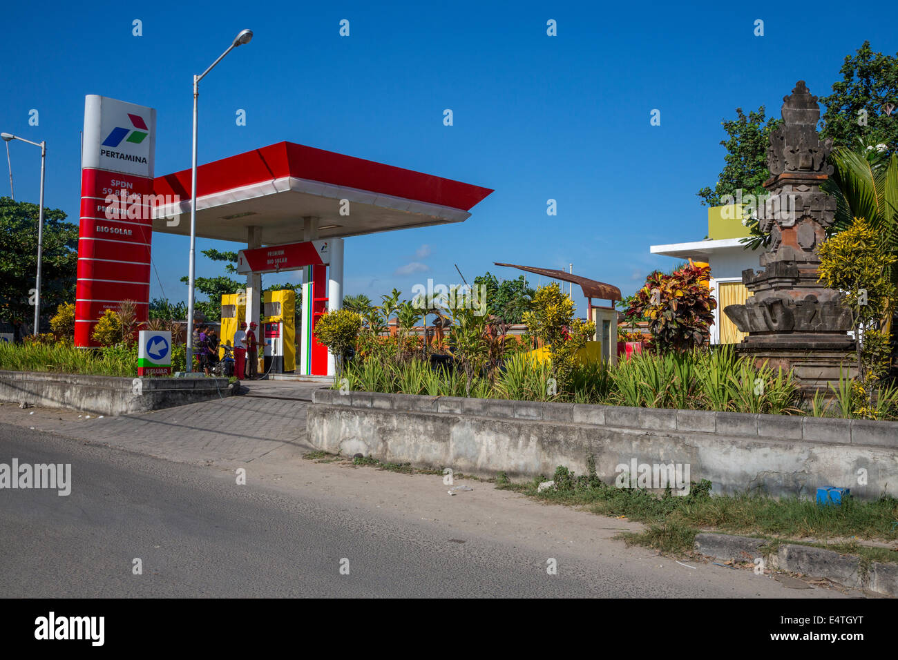 Jimbaran, Bali, Indonesia. Gas Station, Petrol Station Stock Photo Alamy