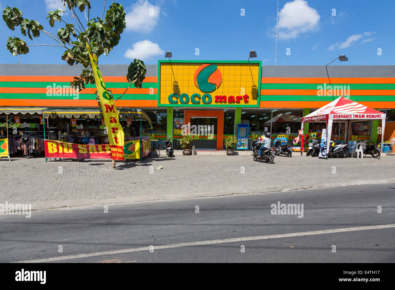 Jimbaran, Bali, Indonesia. Modern Neighborhood Grocery Store Stock