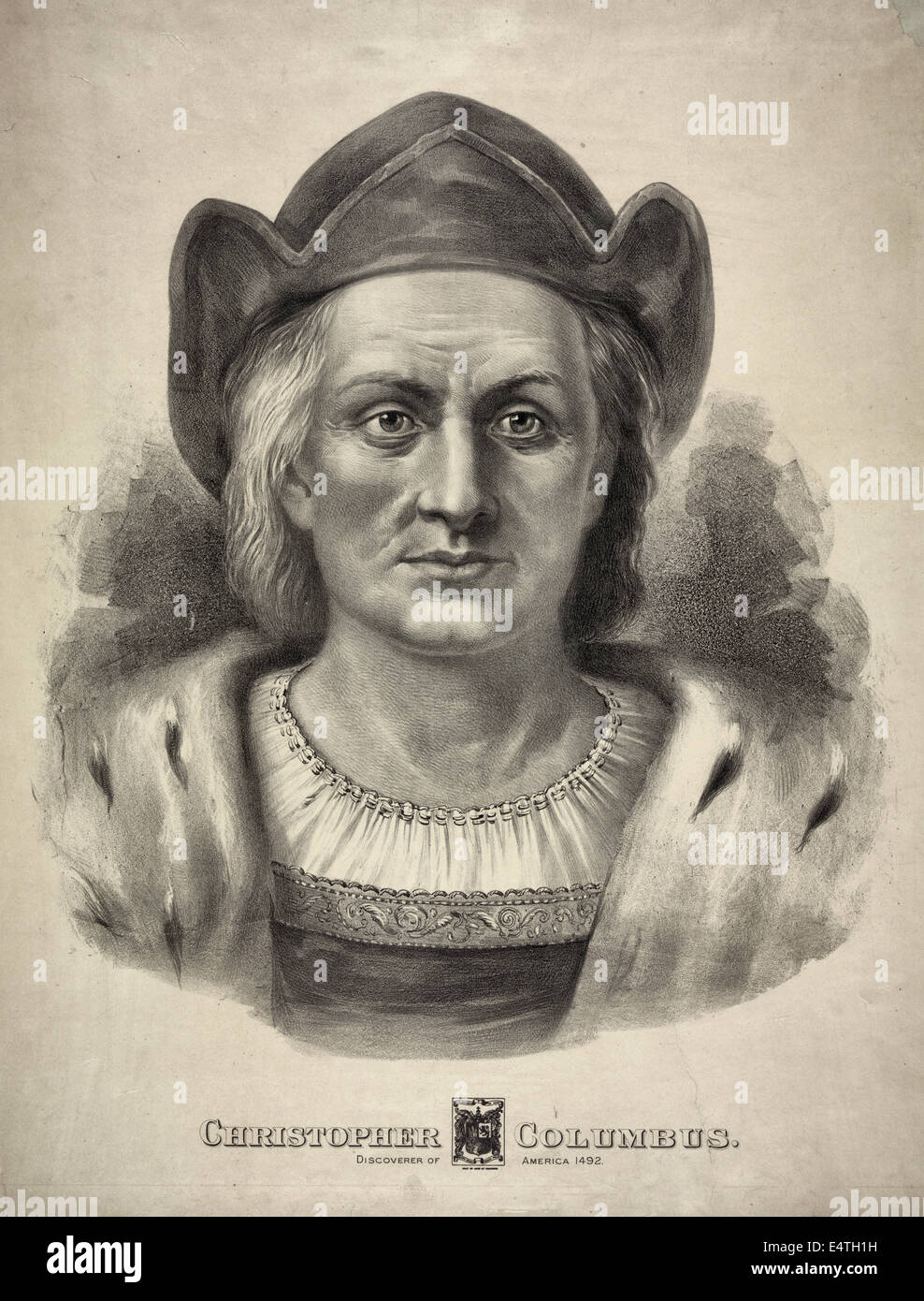 Christopher Columbus: Discoverer of America 1492 Stock Photo