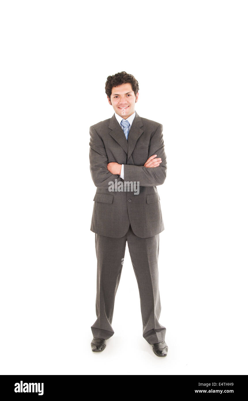 latin man in a suit posing Stock Photo Alamy