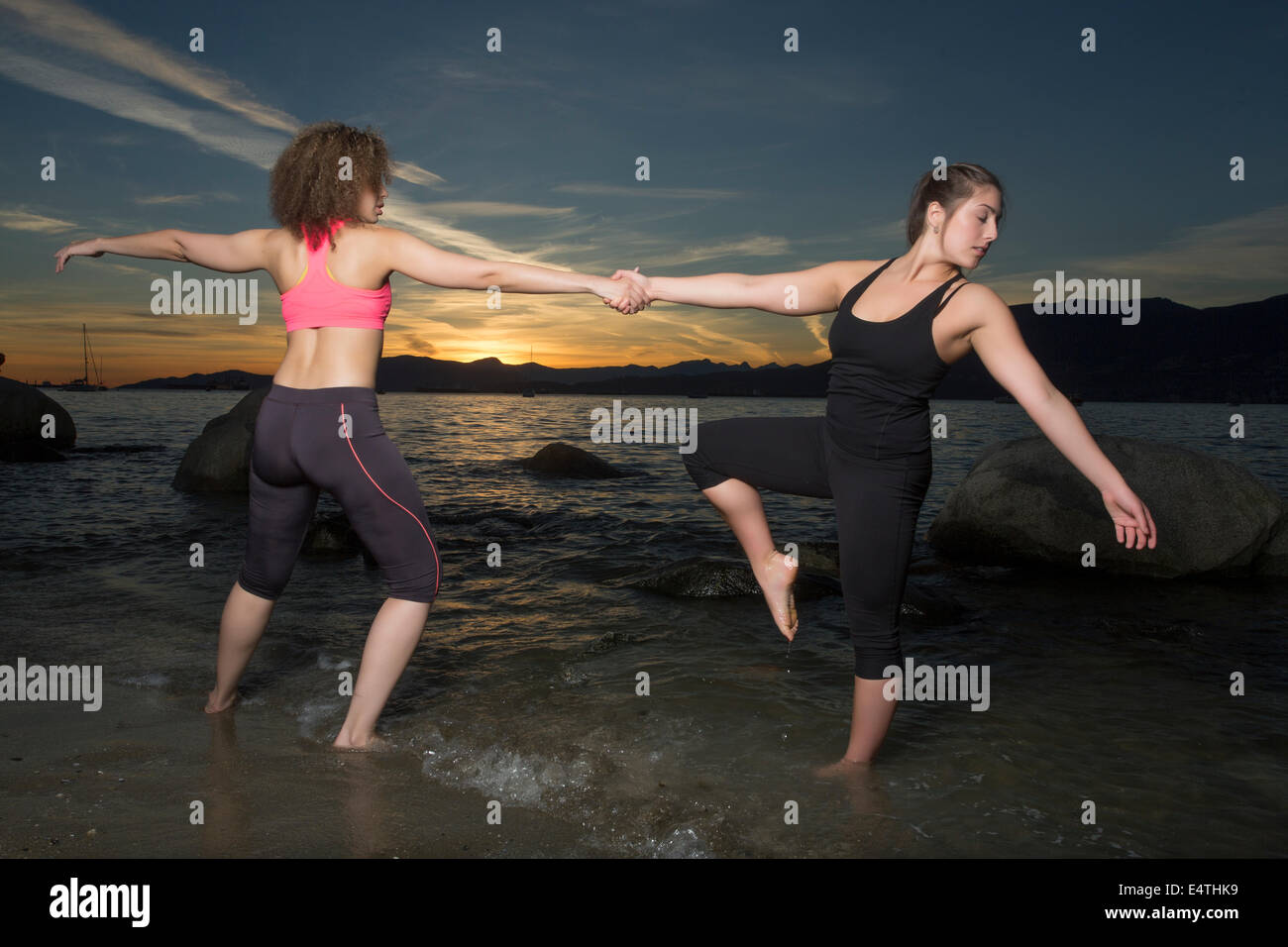 Sunset Ballet Stock Photo