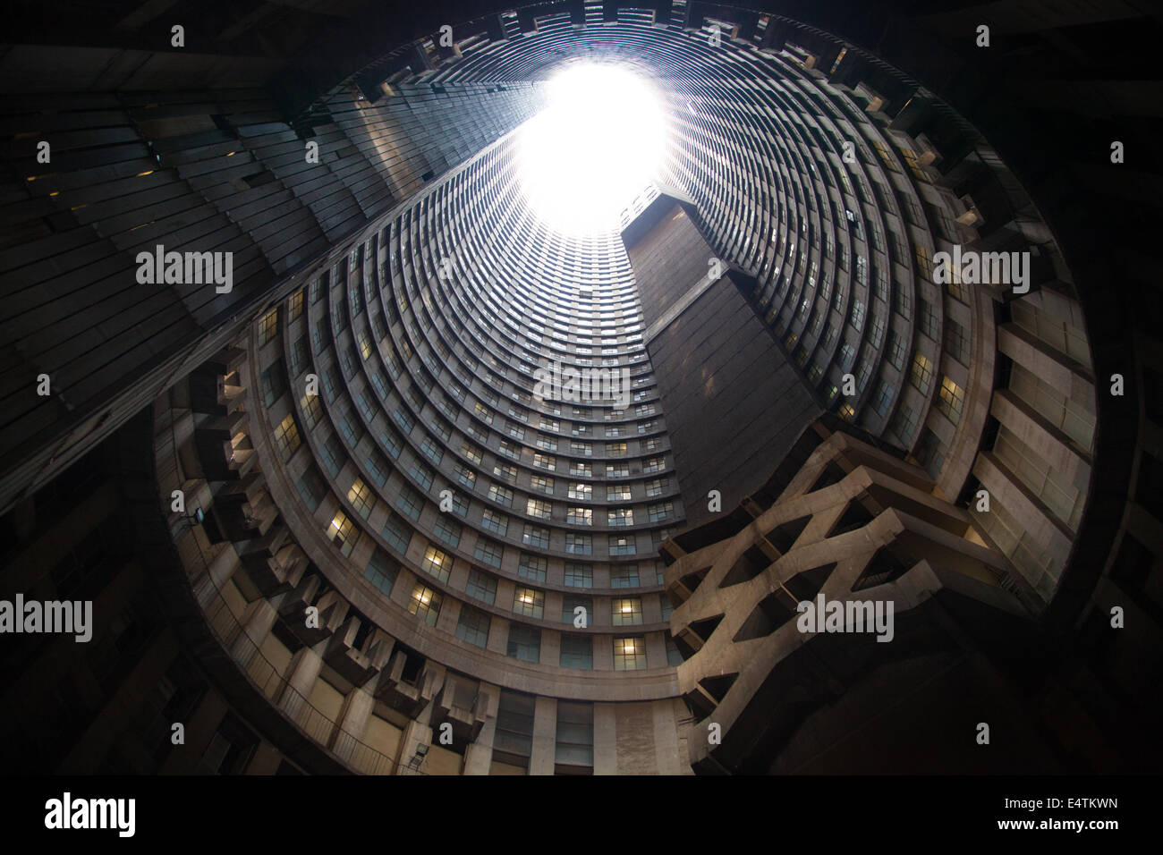 Architecture, South Africa Johannesburg City Center, Ponte Hillbrow Tower Stock Photo Alamy