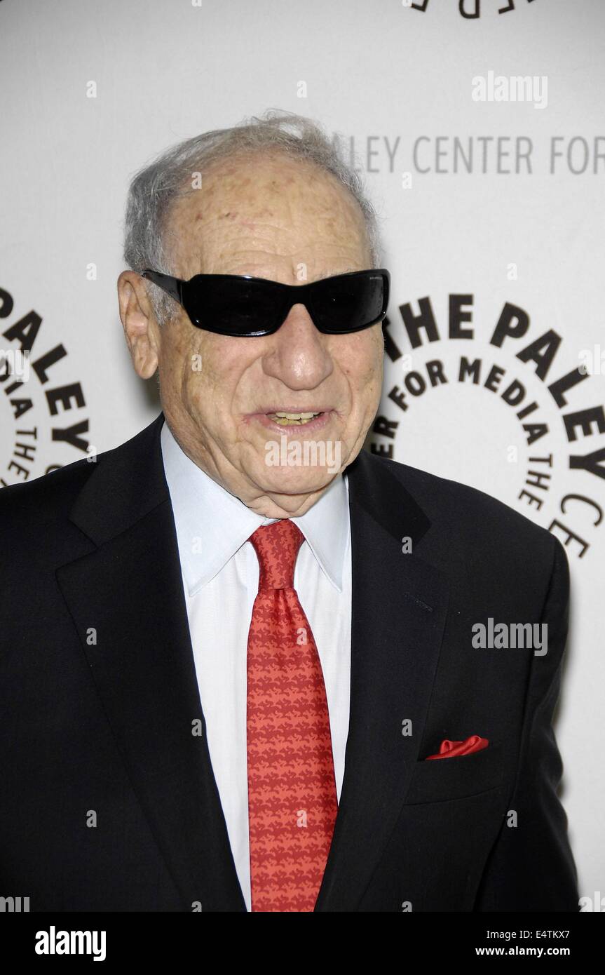 Beverly Hills, CA. 16th July, 2014. Mel Brooks at arrivals for The Paley Center for Media Hosts Salute to Sid Caesar, The Paley Center for Media, Beverly Hills, CA July 16, 2014. Credit:  Michael Germana/Everett Collection/Alamy Live News Stock Photo
