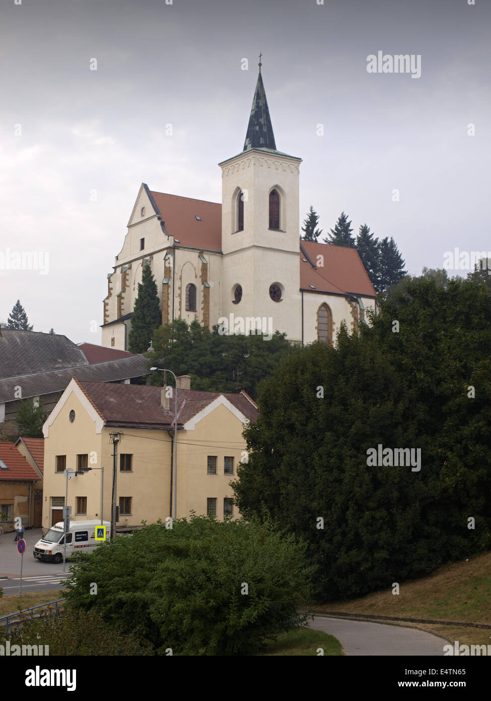Letovice - church st. Prokop Stock Photo