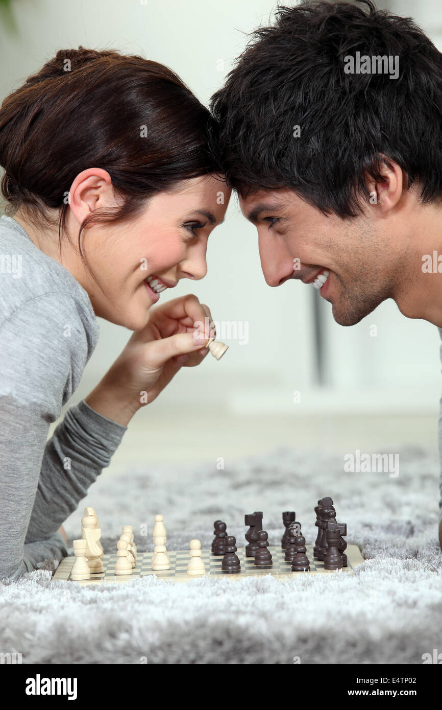 A chess dual Stock Photo