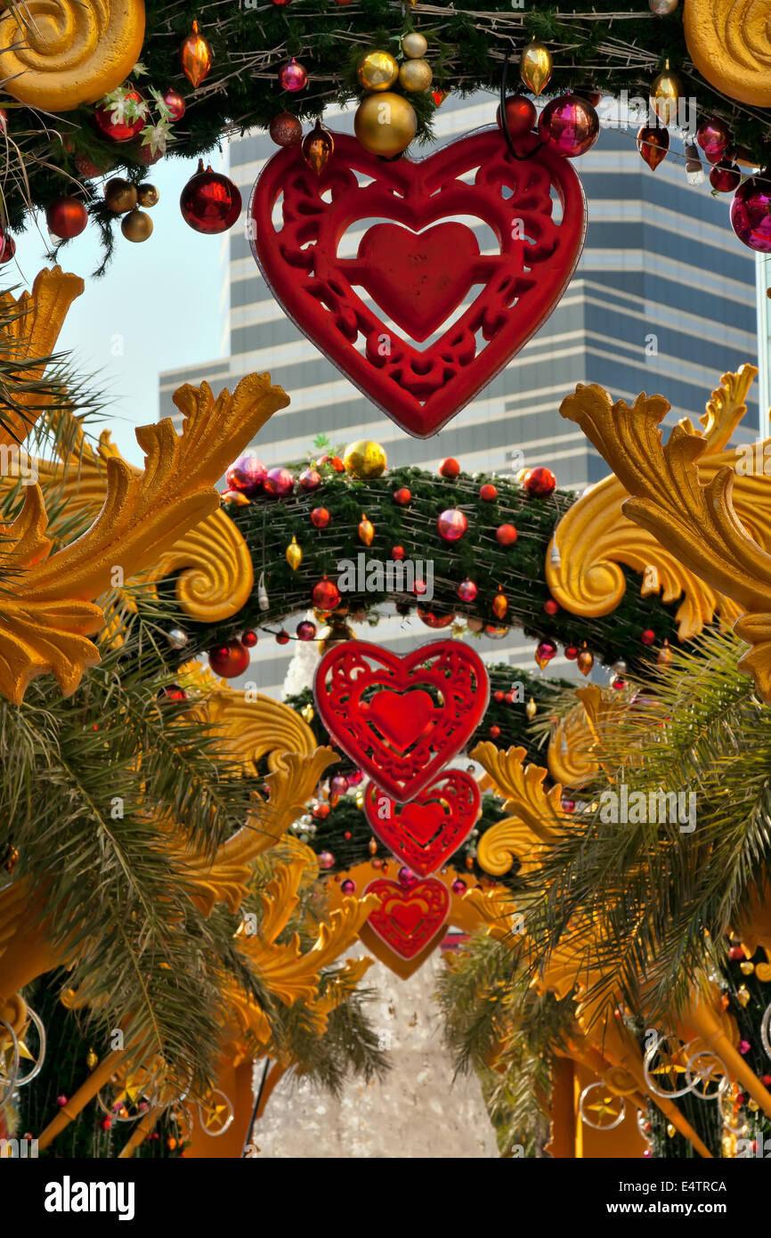 Outdoor Christmas decorations Stock Photo Alamy