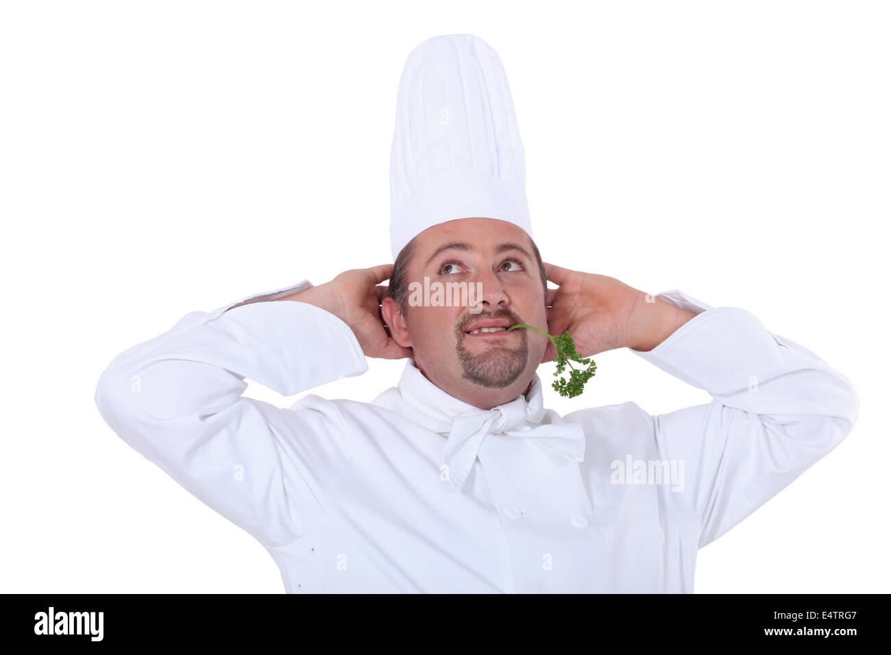 Male chef relaxing Stock Photo - Alamy