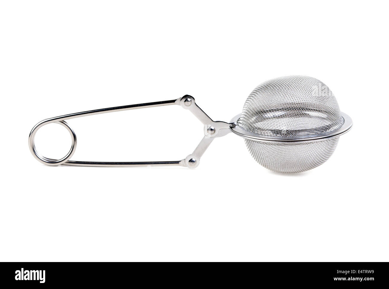 Steel strainer for tea Stock Photo Alamy